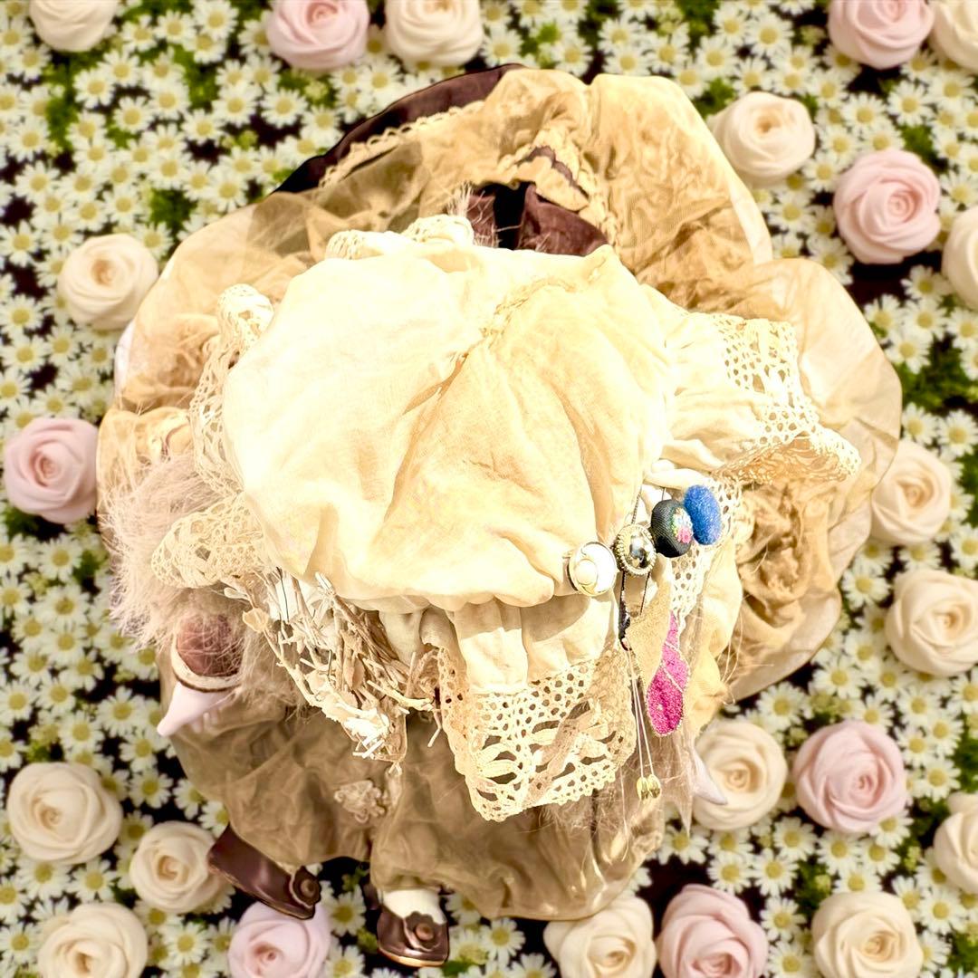 ビスクドール ジュモー フランス プリンセスドレス シェルカメオ