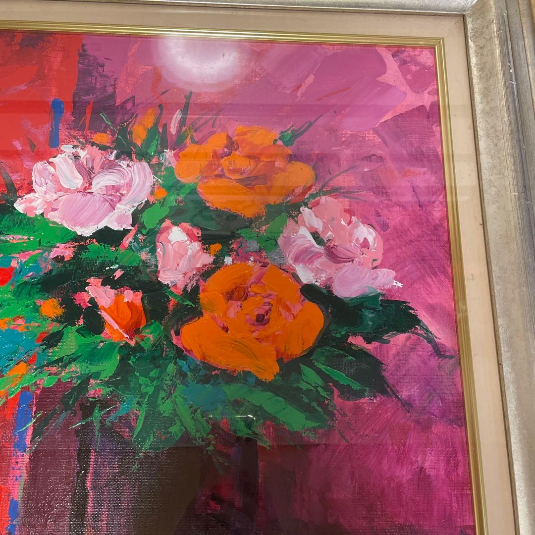 Nader 花瓶の花 2000年油彩画