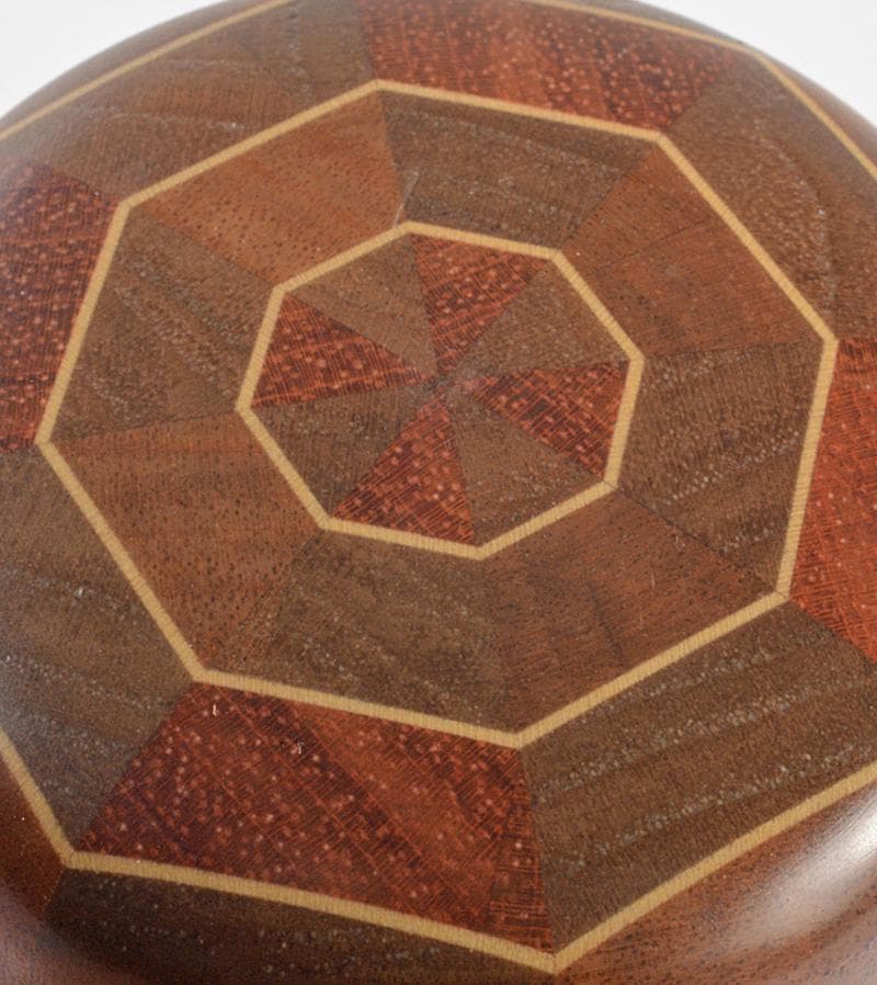 茶道具　箱根寄木細工　棗　V　R6988