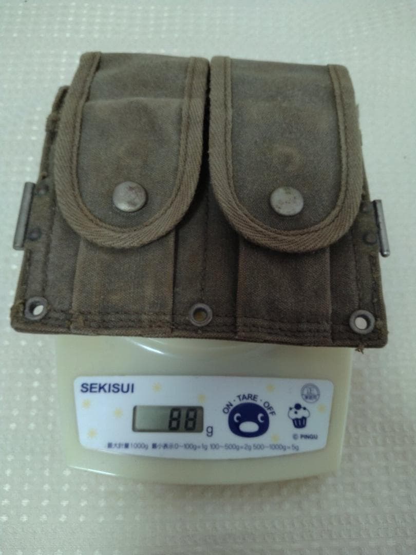 麦*様 自衛隊 M1小銃弾納マガジンポーチ官給品 昭和33年初期型M1