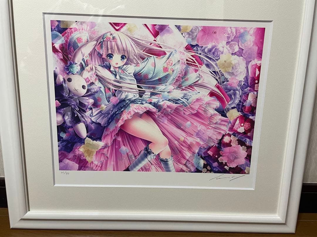 てぃんくる 版画 「KOHAKUTO-NO-AYA」 ミクスドメディア てぃんくる 版画 「KOHAKUTO-NO-AYA」 ミクスドメディア