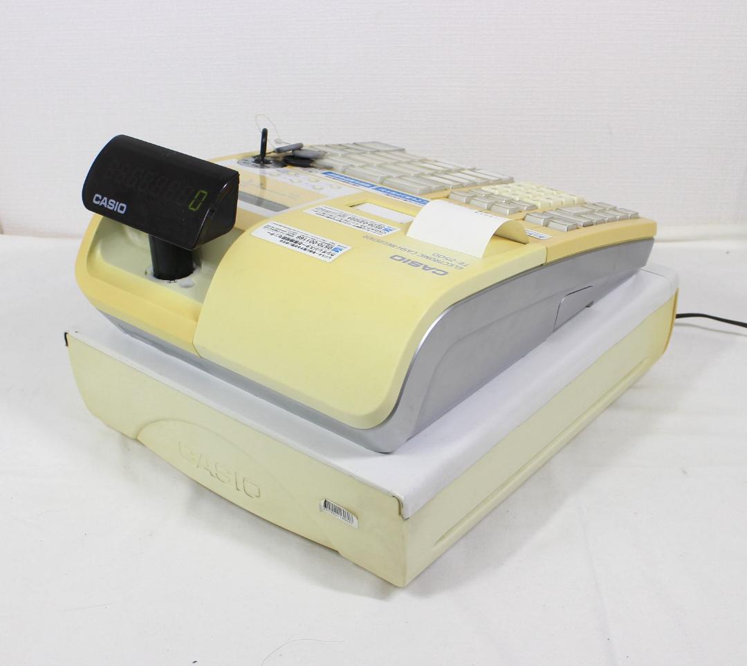 CASIO TE-2500 カシオ レジスター ペーパー 取説付 動作OK 事務・店舗用品