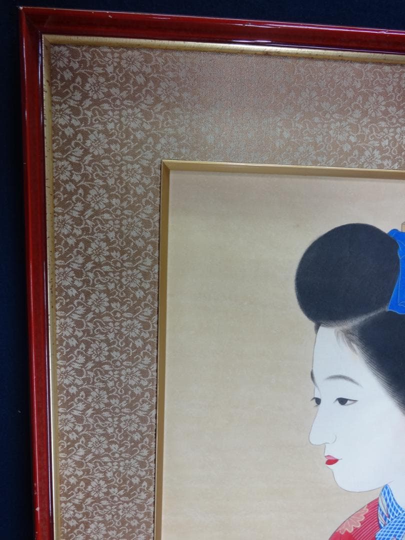 ： 北野恒富 舞妓 1929年頃 肉筆水彩画　紙本著色 美人画 浮世絵