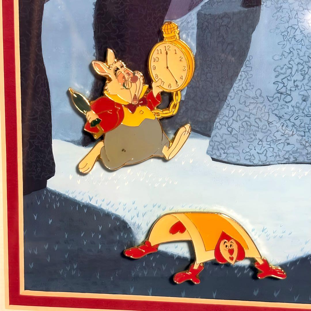 激レア‼︎ ディズニー 不思議の国のアリス ピンバッジ 額装ピンセット