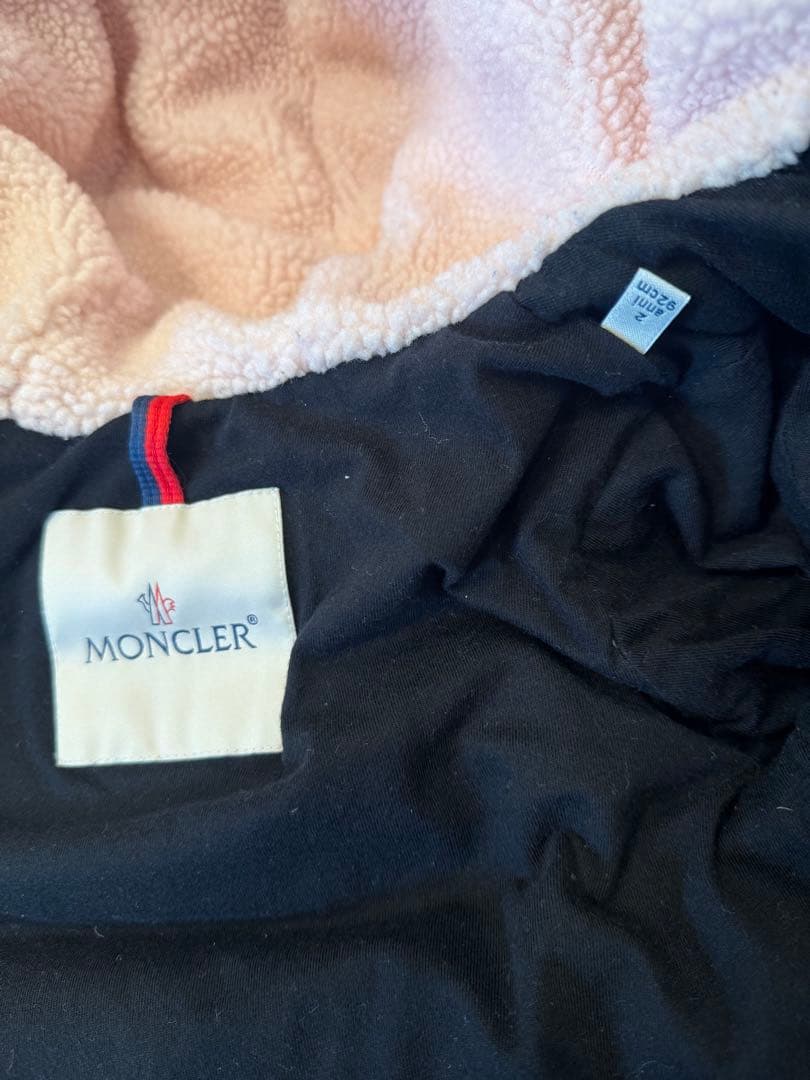 MONCLER フード付きダウン チェック モンクレールキッズ モンクレ ダウン