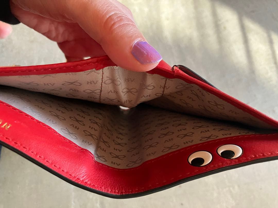 ANYA HINDMARCH ダブルジップ ウォレット