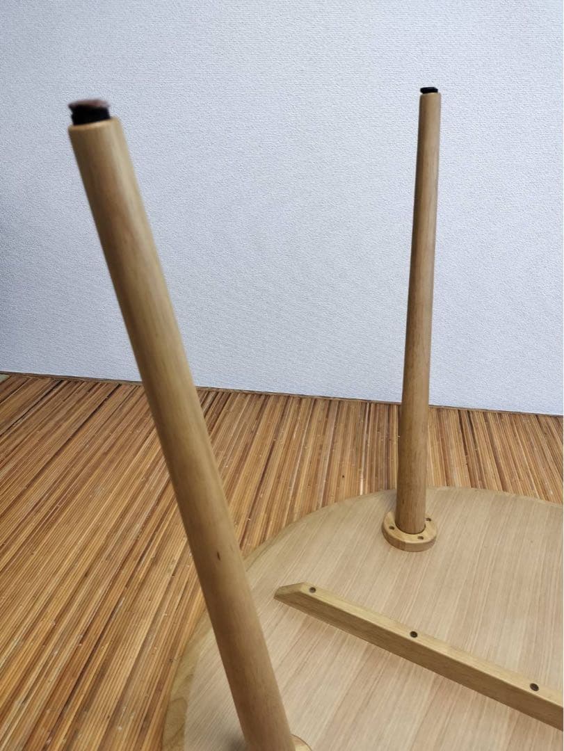 し*ん様 オーク材ラウンドダイニングテーブル 日本製