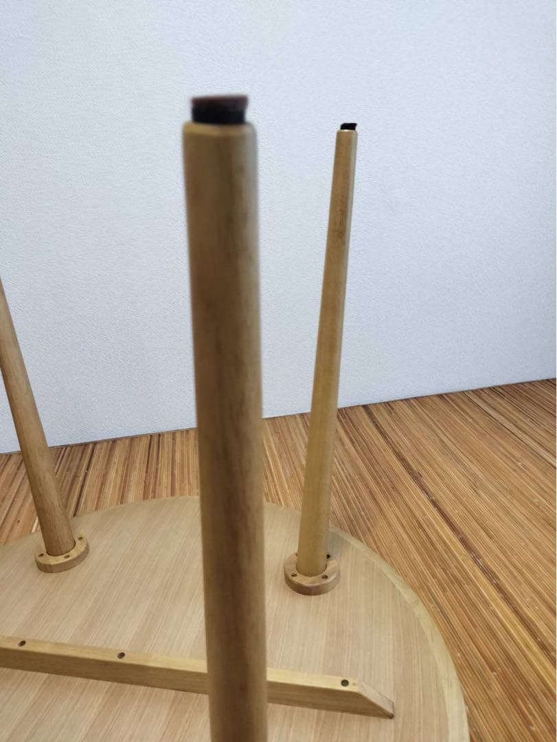 し*ん様 オーク材ラウンドダイニングテーブル 日本製