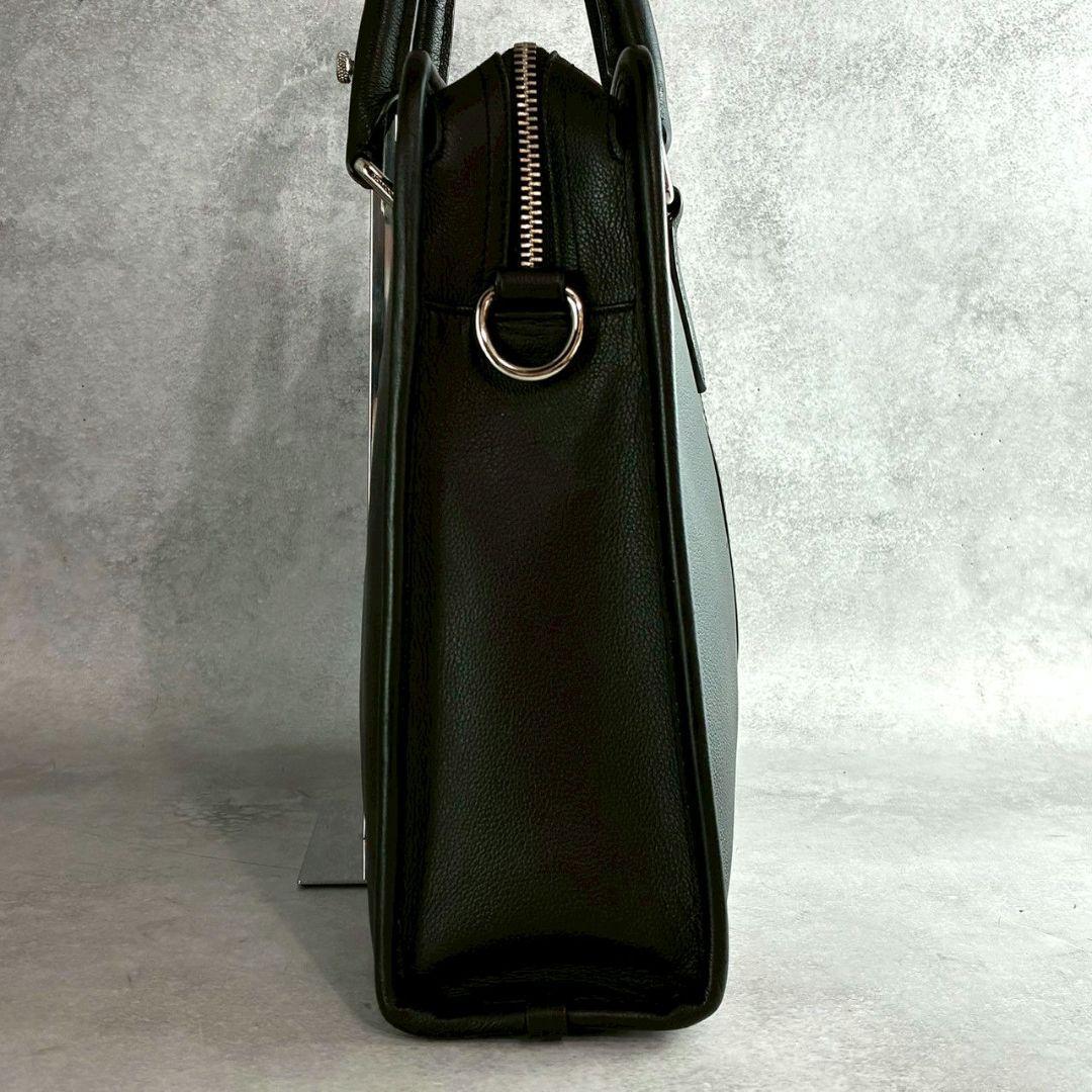 極美品 コーチ ボンド 2way ビジネスバッグ ブリーフ A4可 レザー 黒