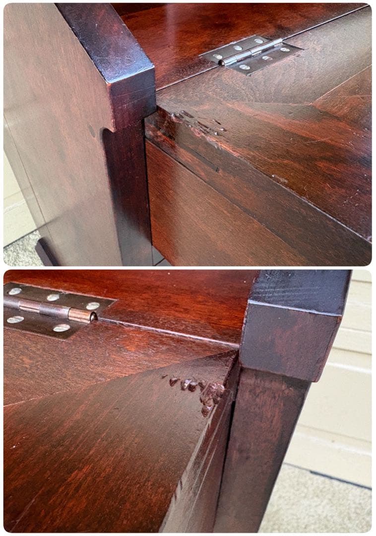 希少】松本民芸家具 #66型 高山式ライティングビューロー 無垢材