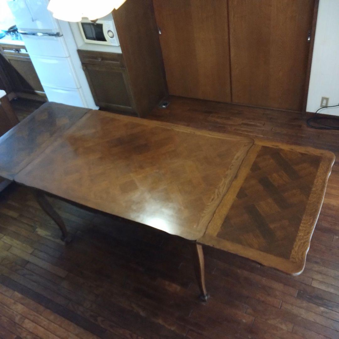 わかば様お取り引き品　 アンティーク　伸長式テーブル　エクステンションテーブル