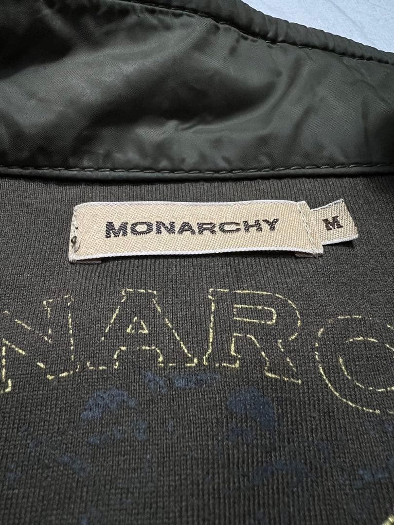 00s y2k Monarchy ナイロンライダース 刺繍 ジップアップ Mの通販はau