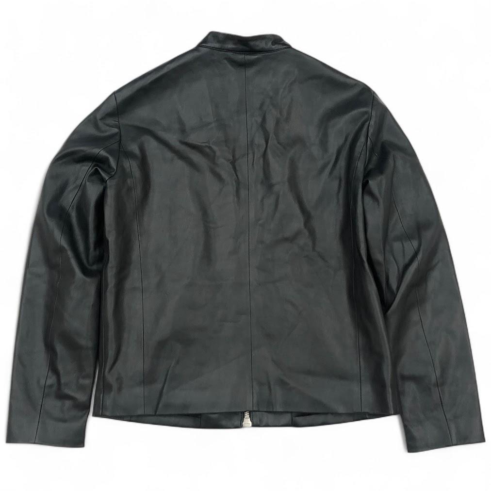 美品 アルマーニ エクスチェンジ フェイクレザー シングルライダース