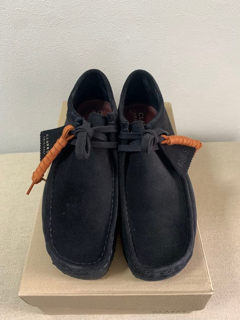 CLARKS ワラビー ブラックスエード　モカシン