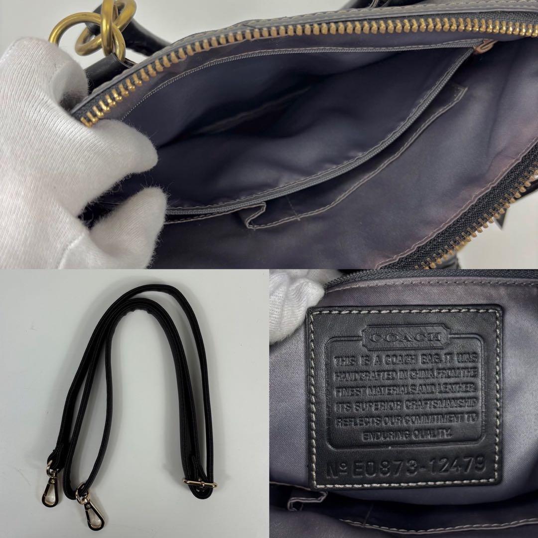 コーチ　ショルダーバッグ　2WAY 12479 パッチワーク　チャーム