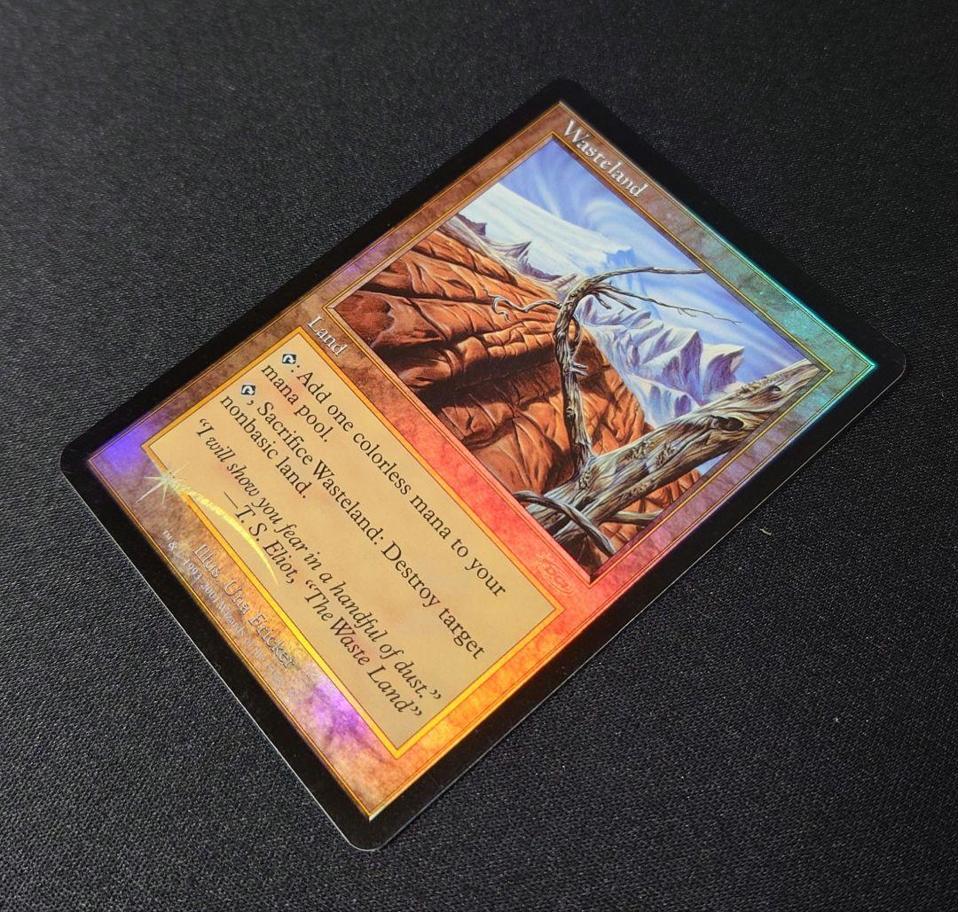 MTG 不毛の大地 プログラム褒賞 英語 foil 1枚