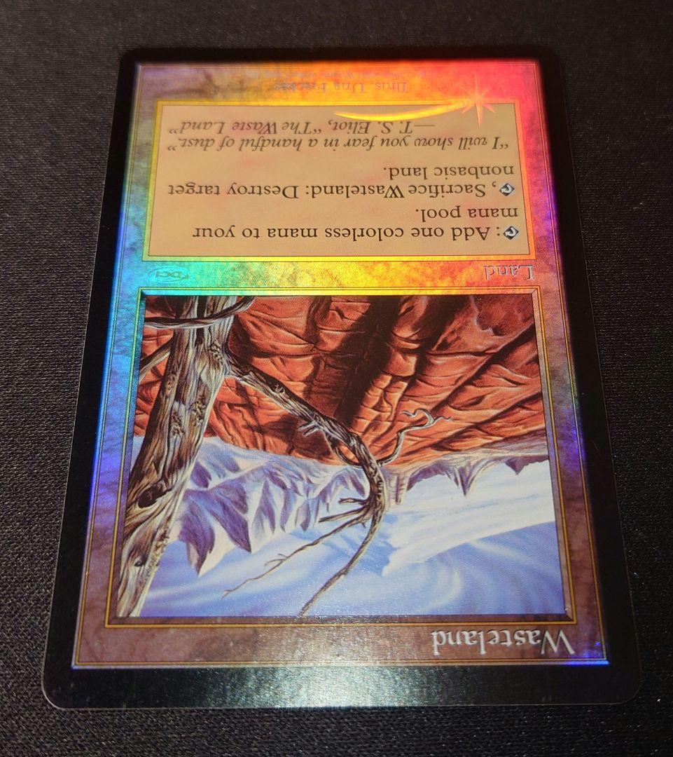 MTG 不毛の大地 プログラム褒賞 英語 foil 1枚