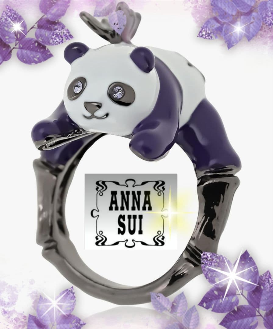 新品✨️ANNA SUI アナスイ✨️パンダモチーフ♥リング♥LL♥パンダ