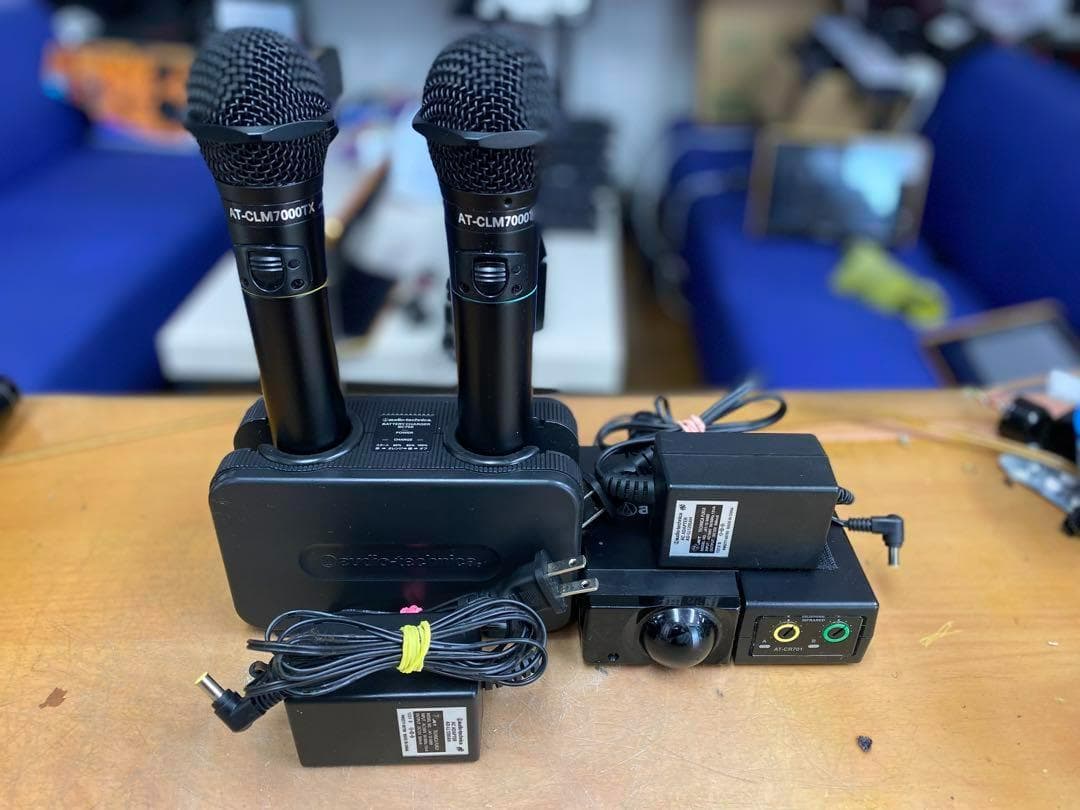 オーディオテクニカ製赤外線ワイヤレスマイクセットCR701+CLM7000