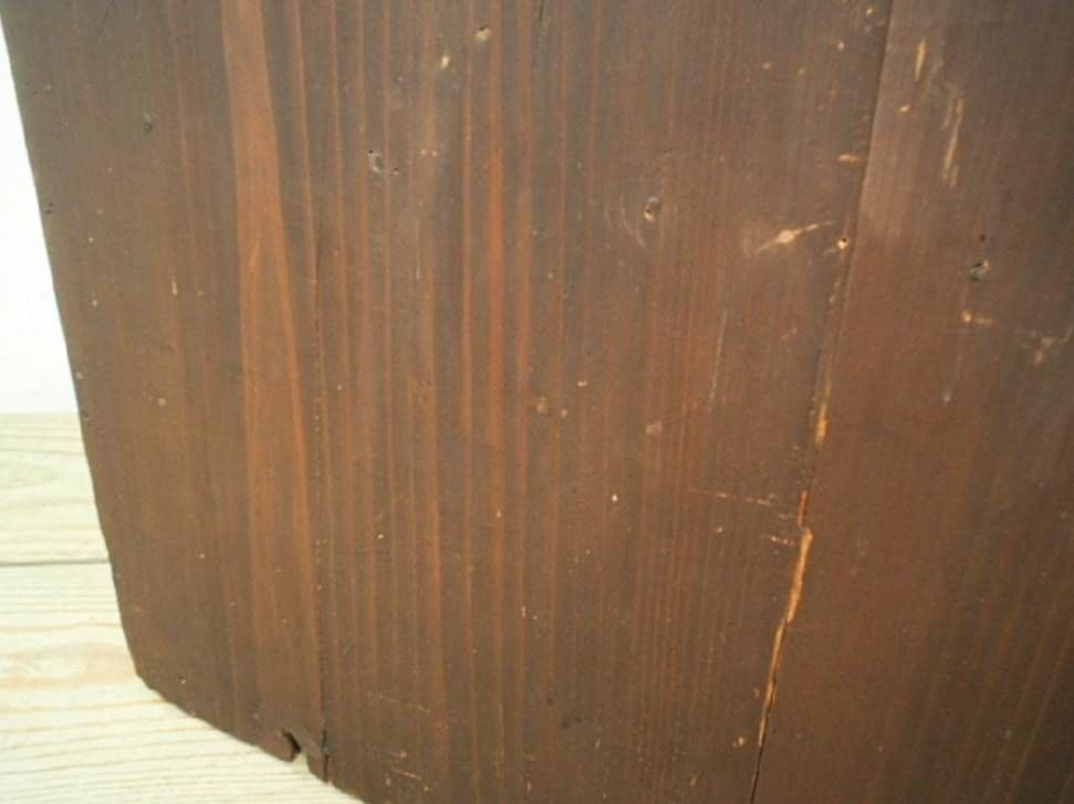 1076 アンティーク ケンドン扉の収納棚 飾り棚 オープンラック レトロ