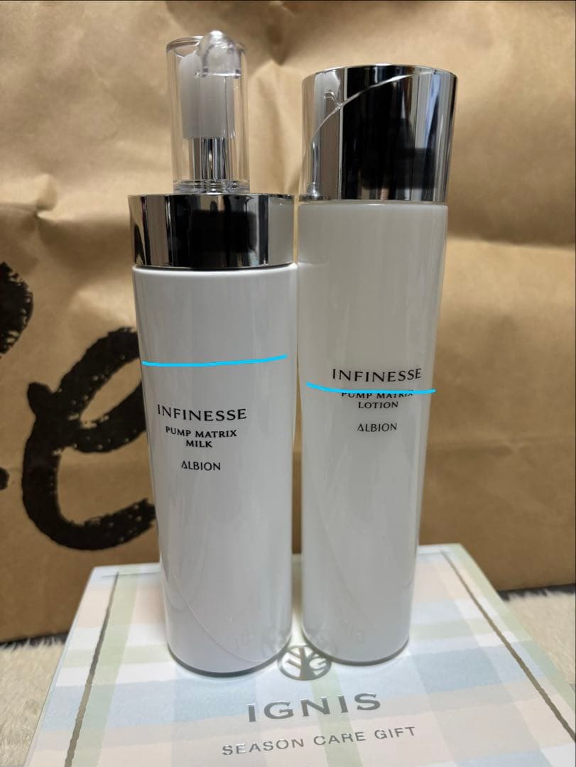 ALBION アンフィネス 化粧水 乳液 セット - メルカリ