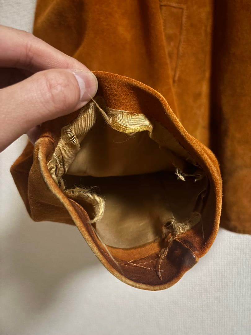 50s LEVIS スウェード レザー ボア ジャケット ショートホーン