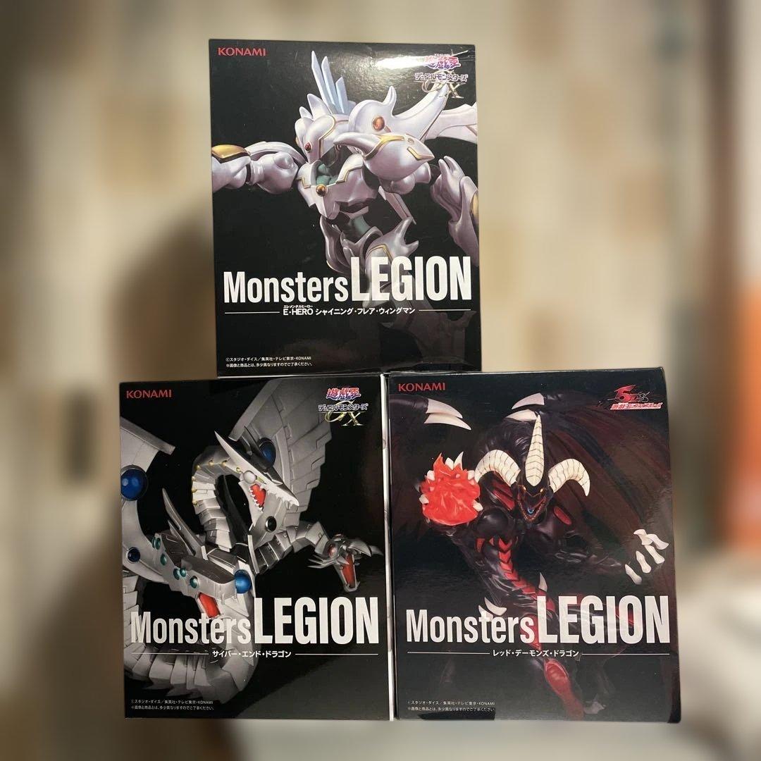 遊戯王 Monsters LEGION フィギュア3体セット KONAMI - メルカリ