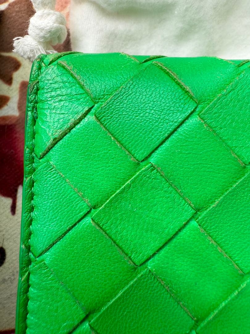 BOTTEGA VENETA 三つ折り財布 グリーン