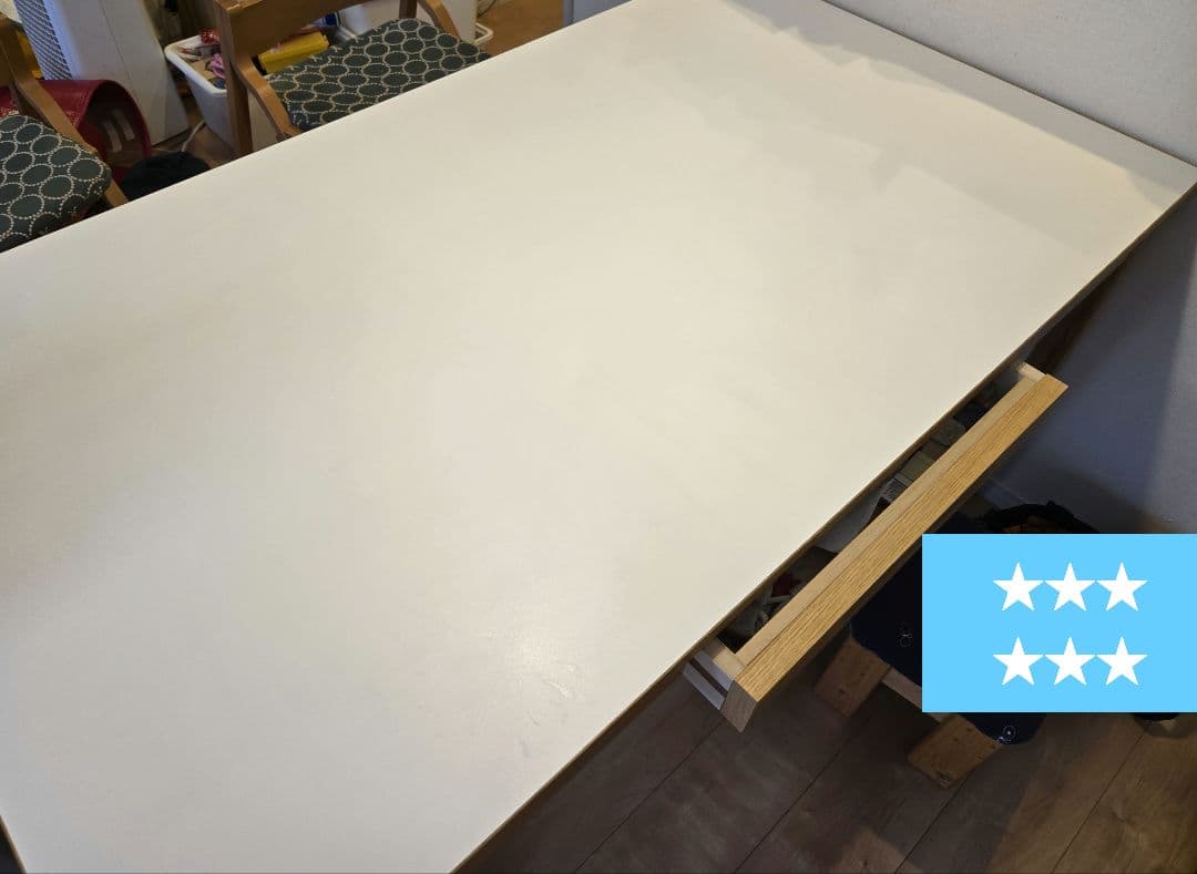 【美品】STILT TABLE 1400 ホワイト　無印ダイニングテーブル