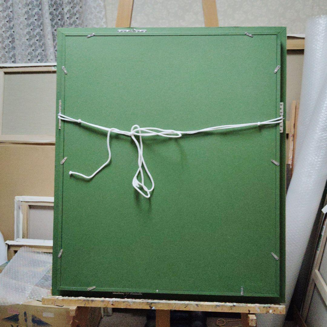 絵画、初夏の松江城、F12号のアクリル画、佐原聖春