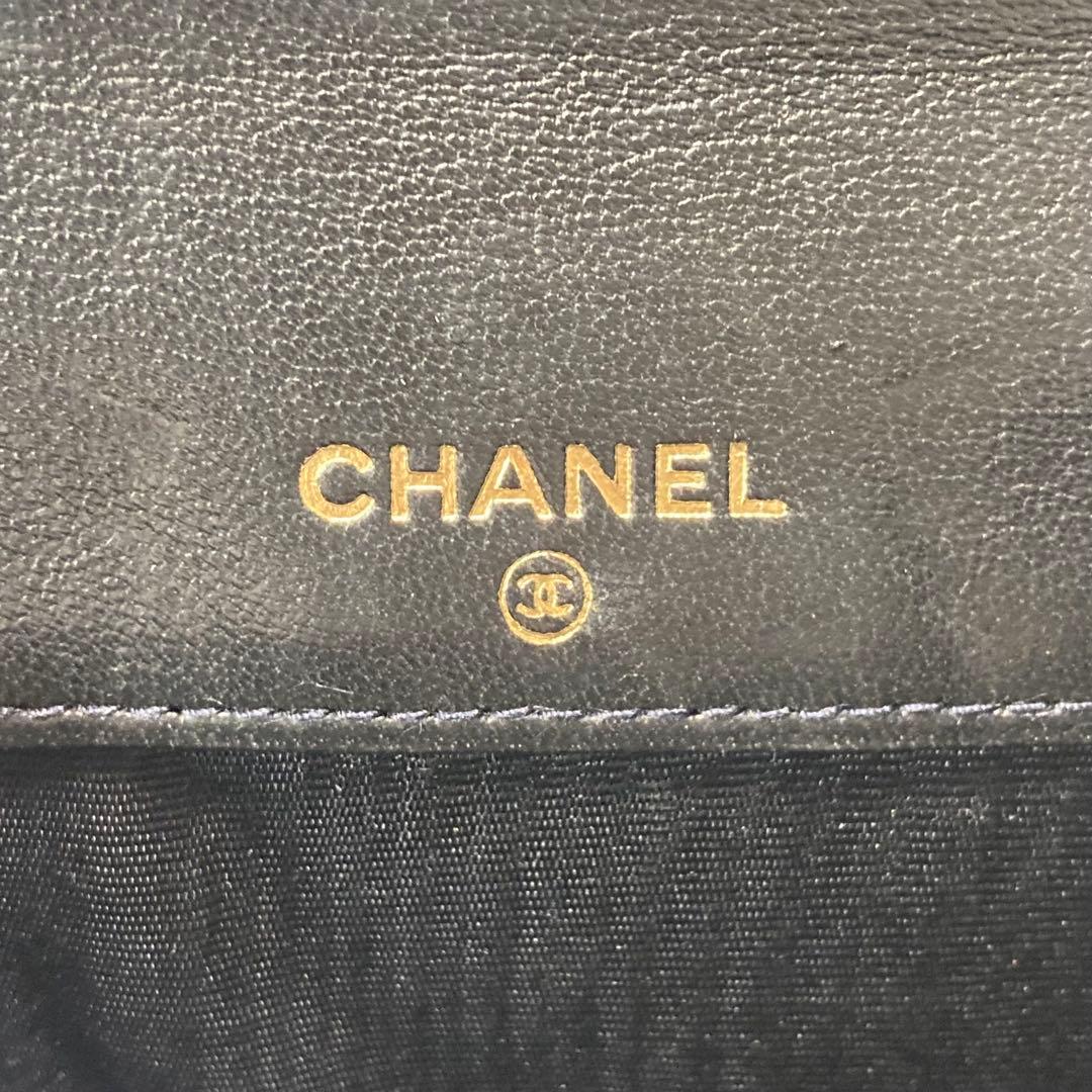 最終価格　美品　CHANEL シャネル　財布　小銭入れ　ケース　ラム
