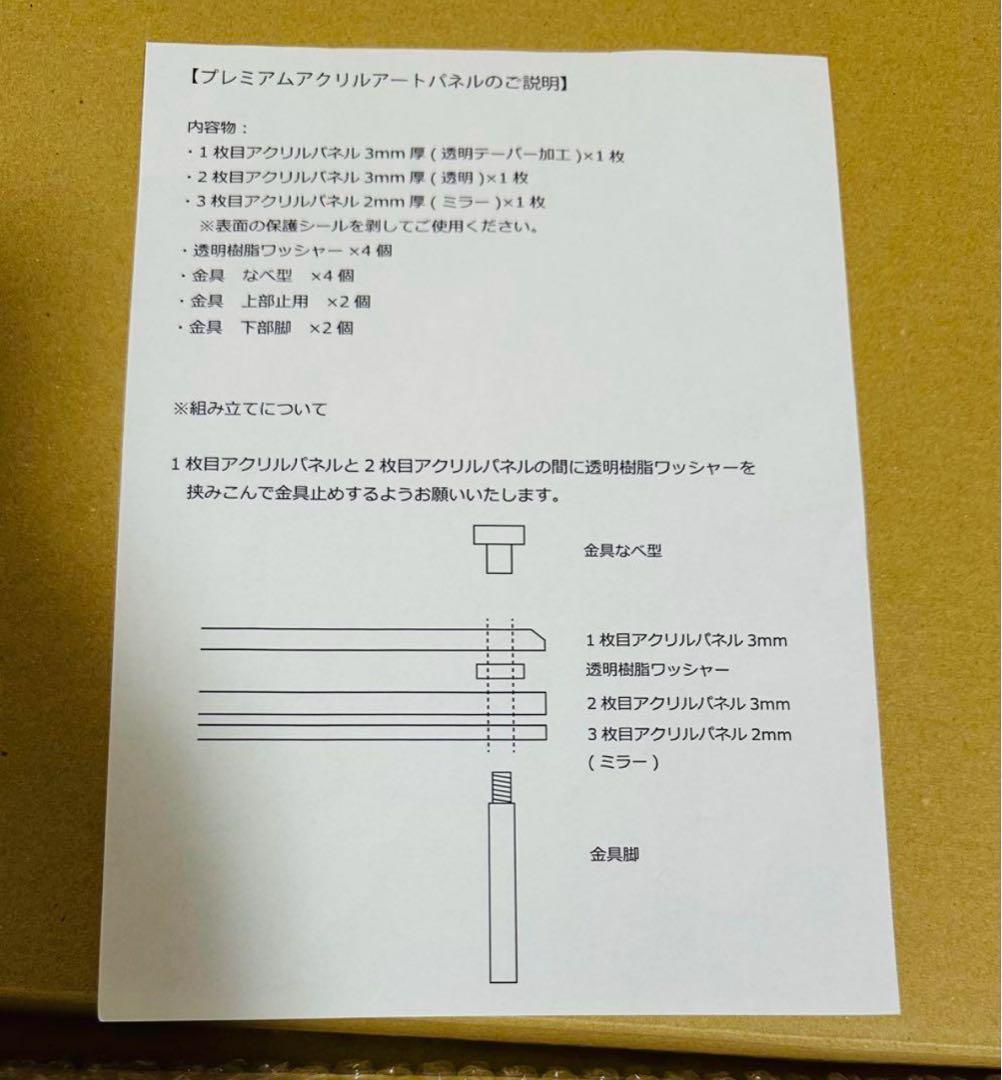 マクロスF 10周年 アクリルアートパネル ゴールド