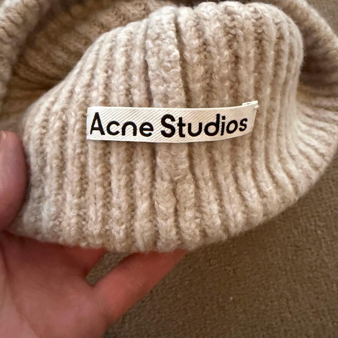 acne studios ビーニー ベージュ - メルカリ