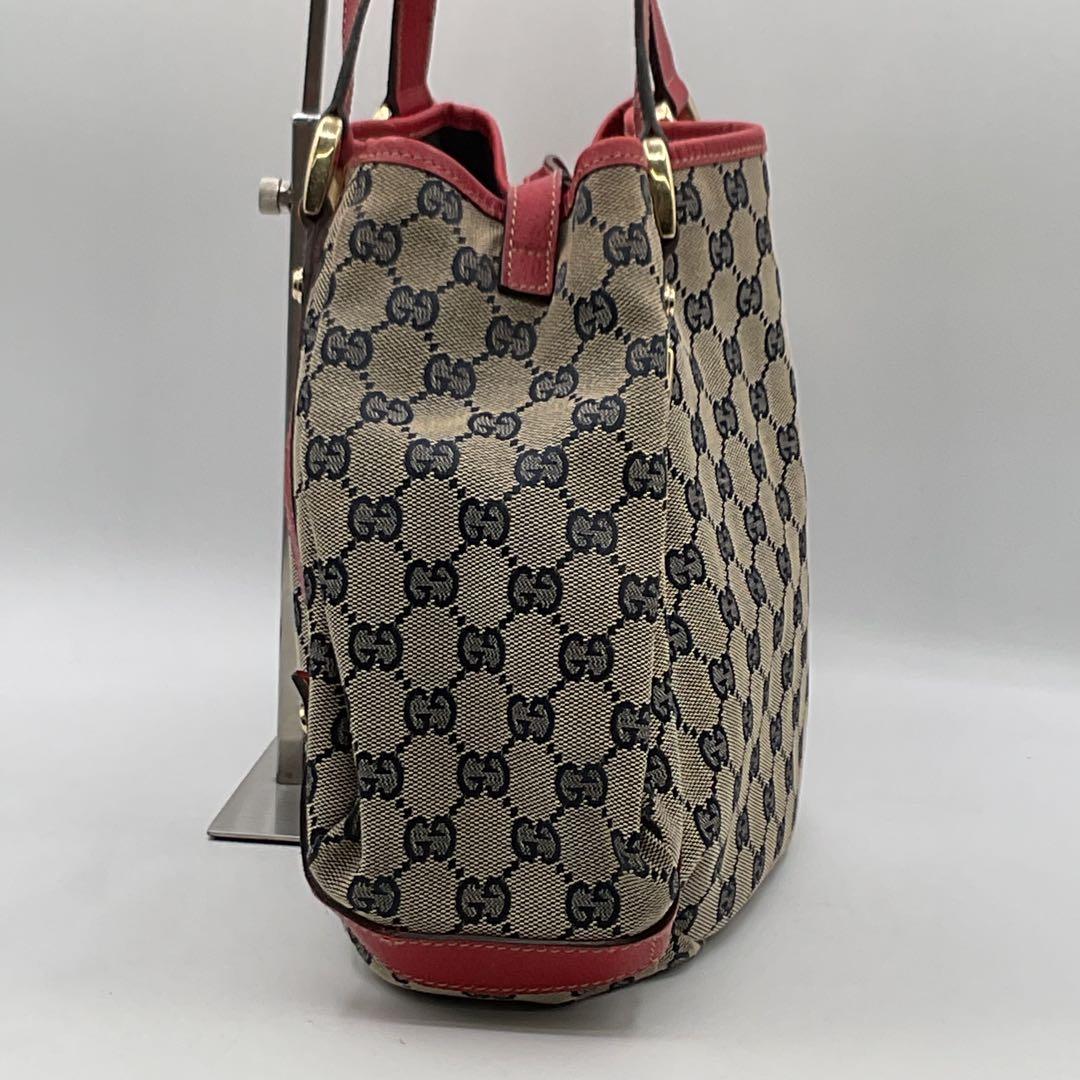 グッチ GUCCI トートバッグ GGパターン キャンバス レザー