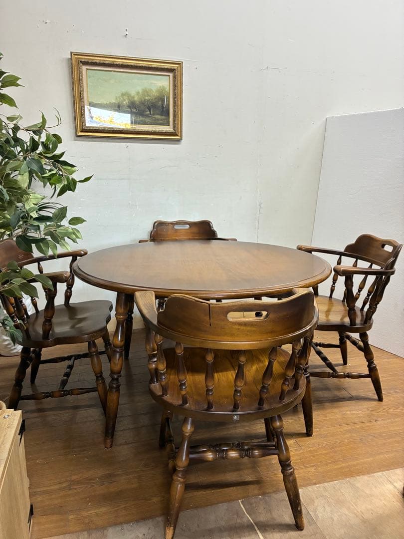 あたこ☆管414☆飛騨産業☆キツツキマーク☆ダイニングテーブル