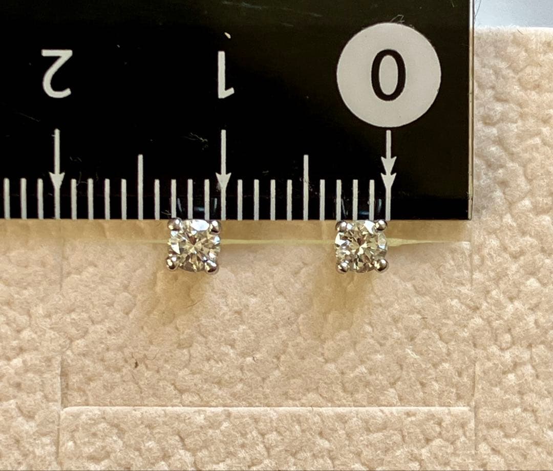 【期間限定お値下げ】ティファニー ソリティアピアス 両耳用(0.11ct×2)