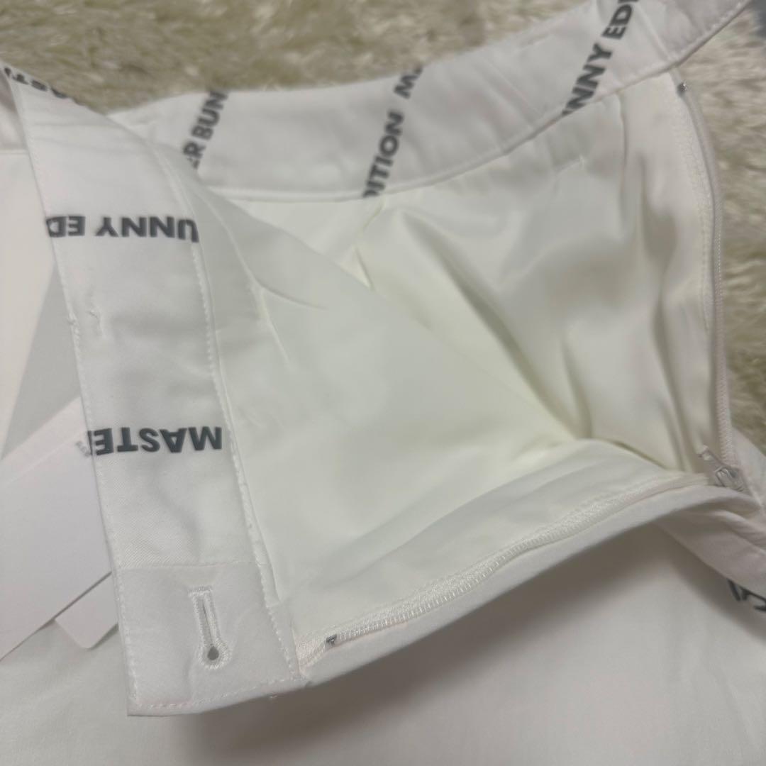 新品未使用　中綿入　ホワイトプリーツスカート Ｌ　新品タグ付　サイズ2