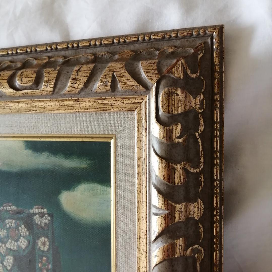 【 F6サイズ　額付き 】 模写： 藤島武二　「芳恵」 肉筆油絵