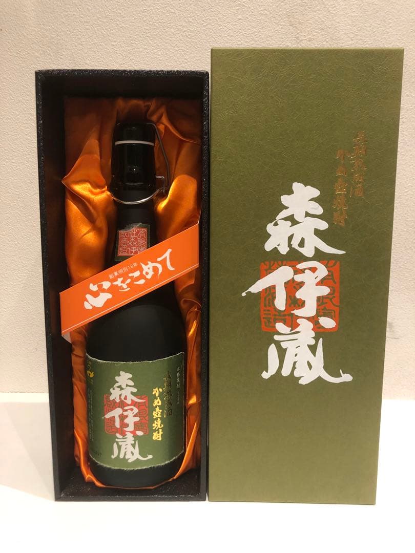 極上森伊蔵 720ml空瓶、ギフトBOX入 未洗浄。 - メルカリ