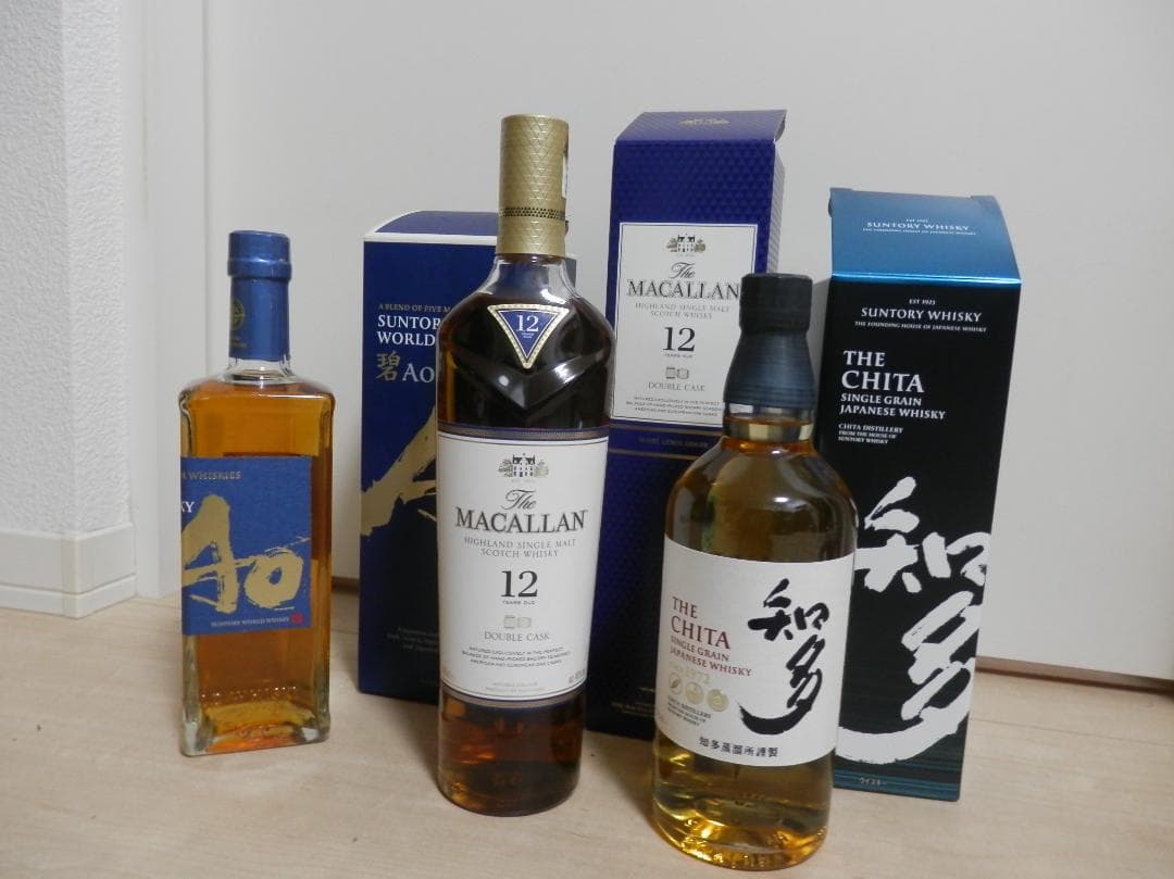 本日限り　ウイスキー 3種　マッカラン12年 / AO 碧 / 知多　箱付き 本日限り ウイスキー 3種 マッカラン12年 / AO 碧 / 知多 箱付き 本日