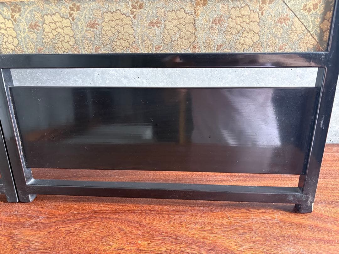 刺繍 屏風間仕切り パーテーション 菖蒲（あやめ）八つ橋（やつはし