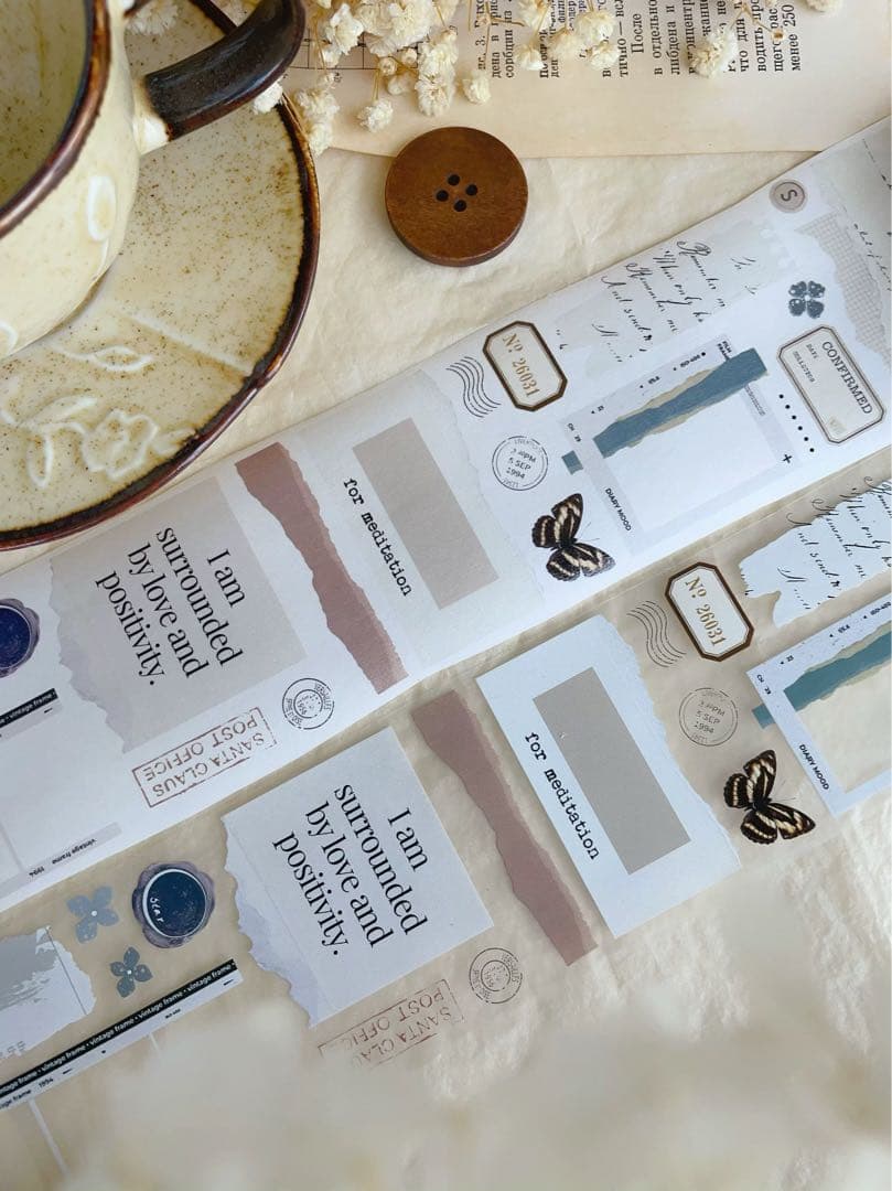 ⭐️SALE⭐️ 壹洱原创《书韵》海外マスキングテープ　マステ 【1924】