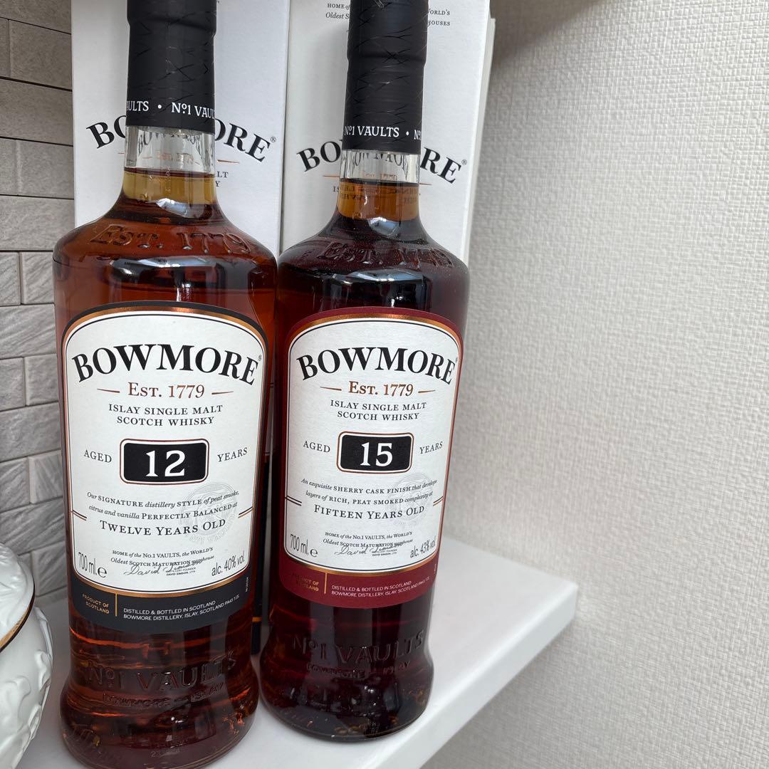 ボウモア15年未開封 BOWMORE未開栓】ボウモア / BOWMORE 15年&18年 父の