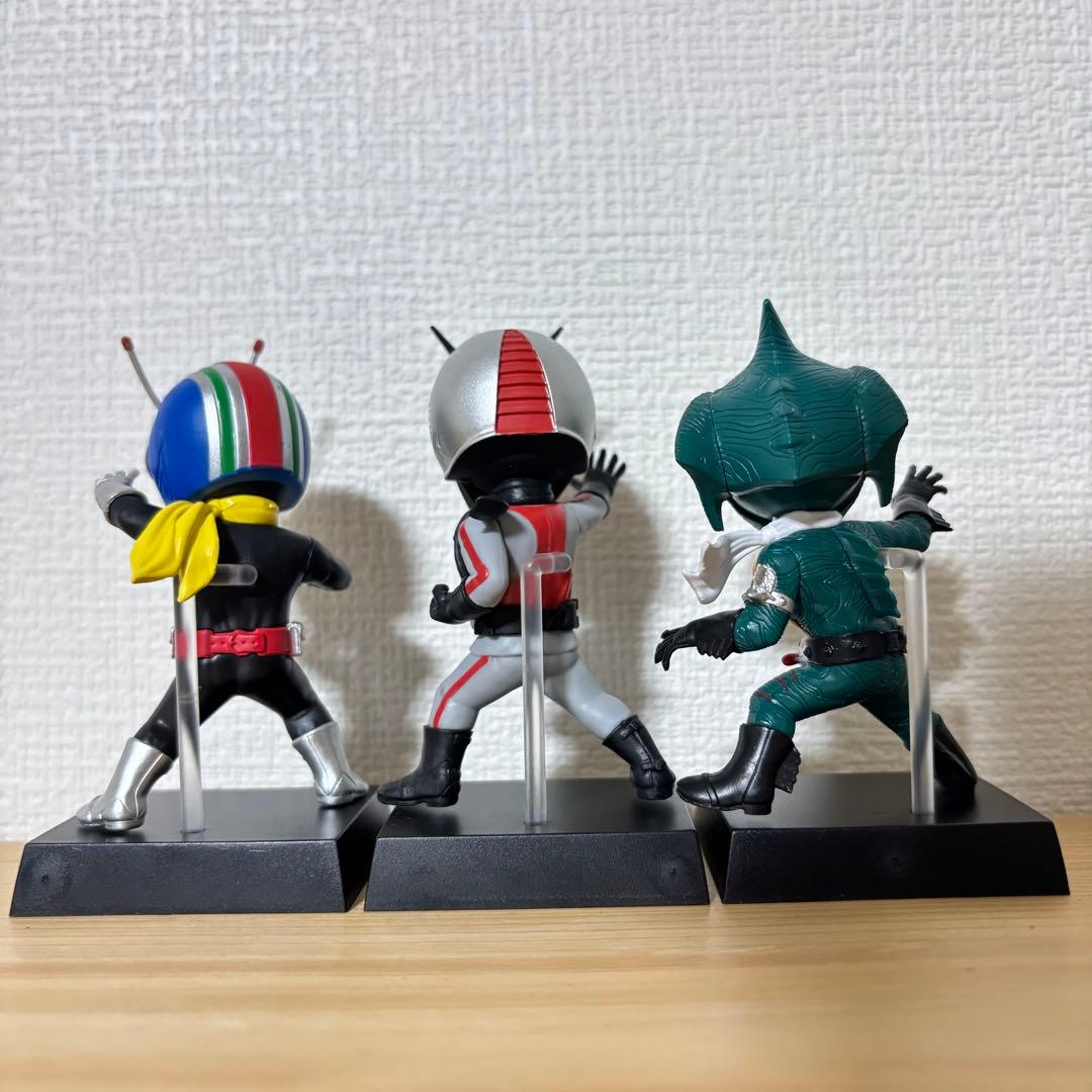 仮面ライダー　50thデフォルメクスフィギュア◎ライダーマン　X アマゾン　計6