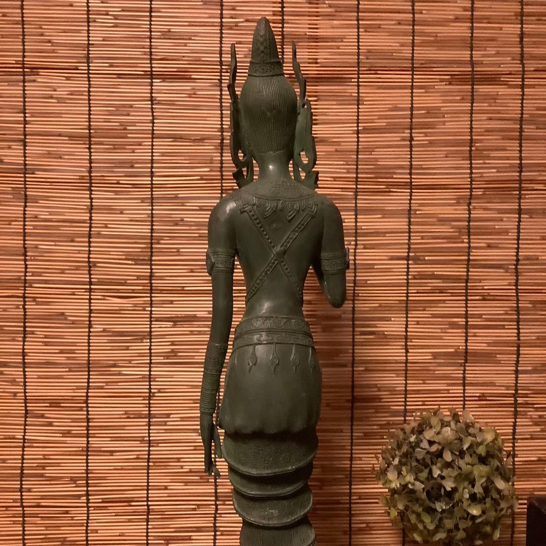古玩・ビルマ期「女神像」土着信仰・ミャンマー・ダーミカラマ・ビルマ