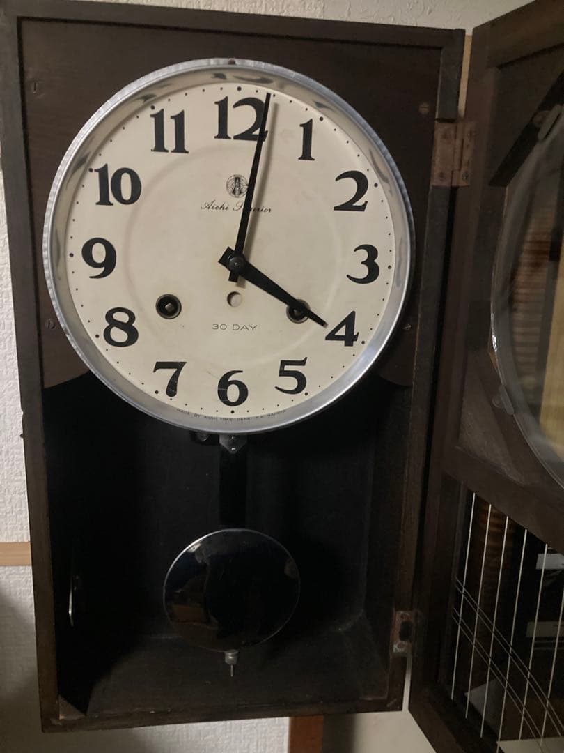 愛知時計電機 30DAY巻 柱時計 superior稼働中