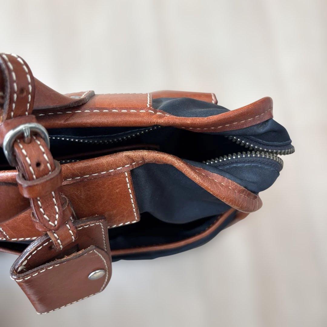 フェリージ　ビジネスバッグ ネイビー/ブラウン