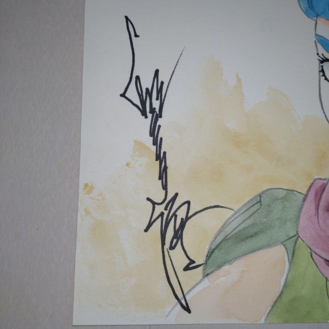 【湖川友謙直筆サイン入りカラーイラスト】「ラグ」ザブングル、イデオン、ダンバイン