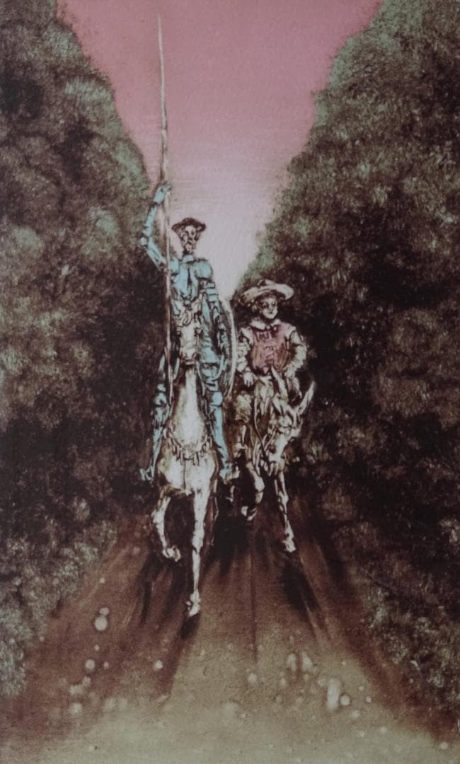 作者名：角 浩・画題：ドンキホーテ・技法：リトグラフ限定（125／300）