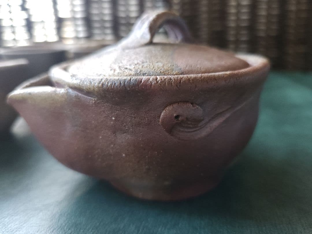 備前焼 松園 宝瓶 茶器 揃 未使用